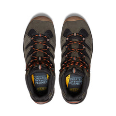 Men's Headout Waterproof Hiking Boot Black Olive/Fossil Orange / Keen