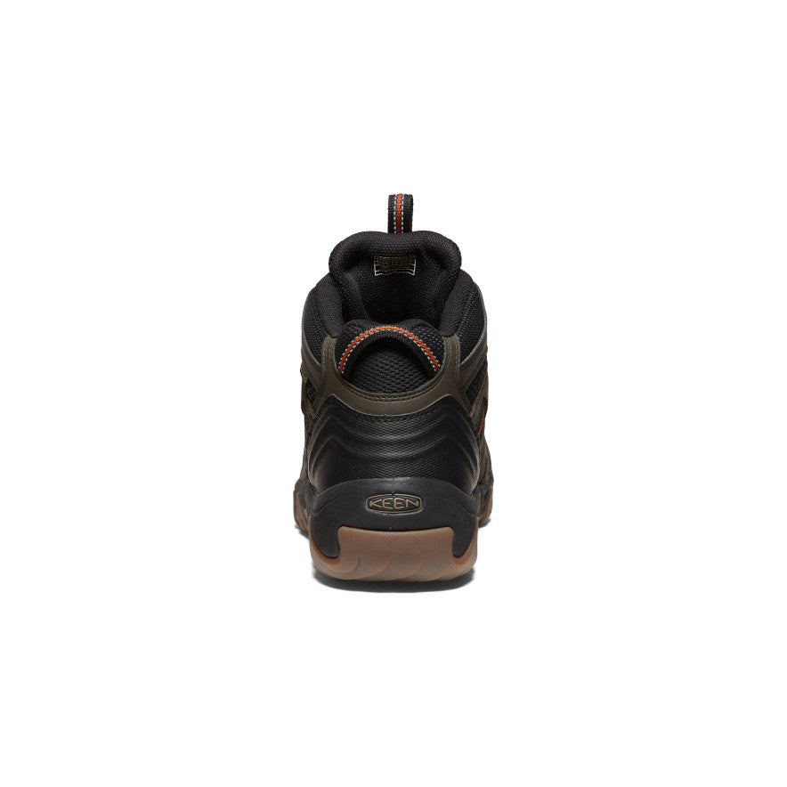 Men's Headout Waterproof Hiking Boot Black Olive/Fossil Orange / Keen