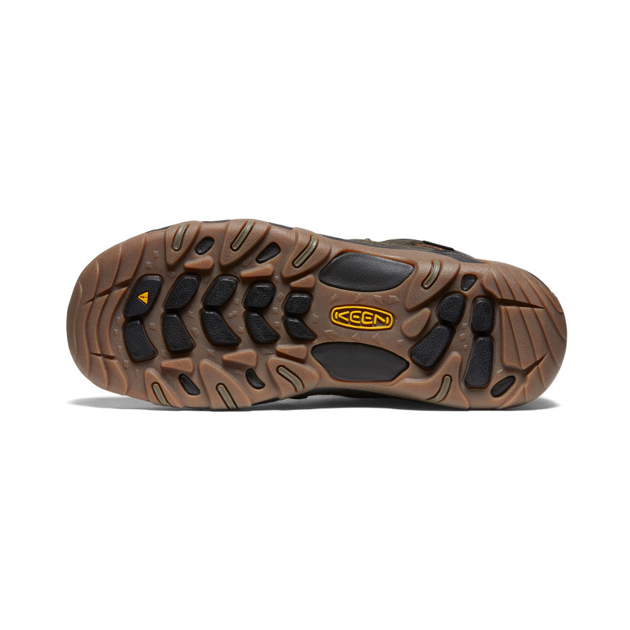 Men's Headout Waterproof Hiking Boot Black Olive/Fossil Orange / Keen