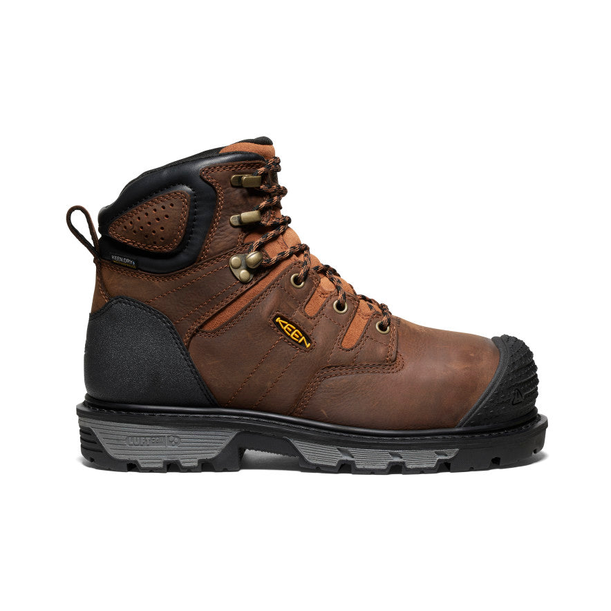 Men's Camden 6" Waterproof Boot INT MET (Carbon Toe) Leather Brown/Black / Keen
