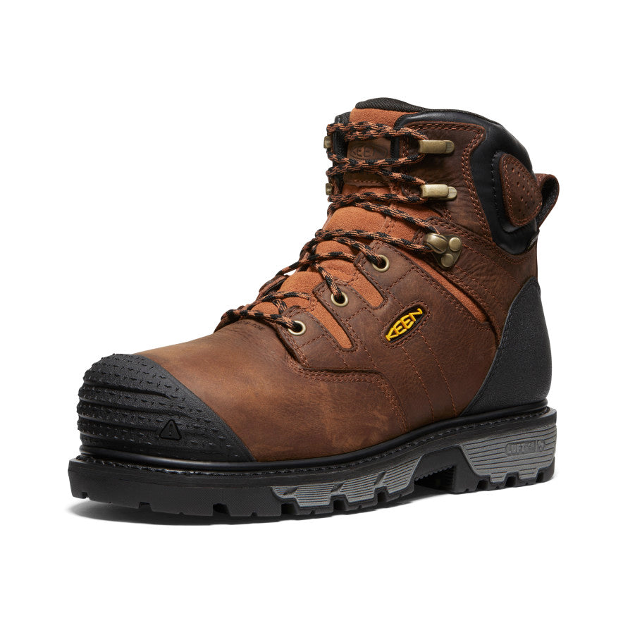 Men's Camden 6" Waterproof Boot INT MET (Carbon Toe) Leather Brown/Black / Keen