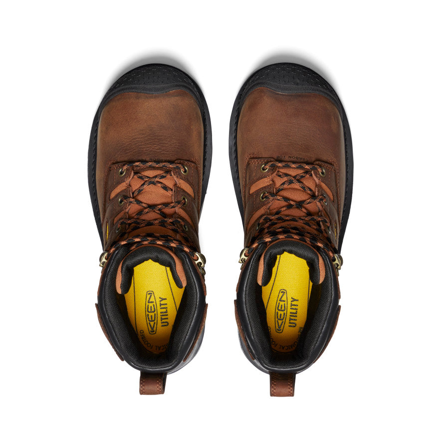 Men's Camden 6" Waterproof Boot INT MET (Carbon Toe) Leather Brown/Black / Keen
