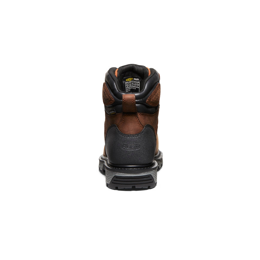 Men's Camden 6" Waterproof Boot INT MET (Carbon Toe) Leather Brown/Black / Keen