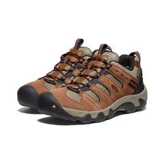 Men's Headout Waterproof Hiking Shoe Bison/Fossil Orange / Keen