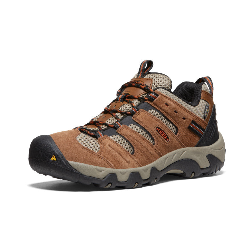 Men's Headout Waterproof Hiking Shoe Bison/Fossil Orange / Keen