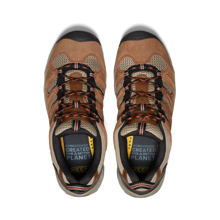 Men's Headout Waterproof Hiking Shoe Bison/Fossil Orange / Keen