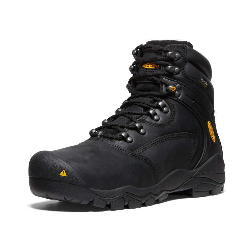 Men's Louisville 6" Waterproof Boot (Steel Toe) Black / Keen