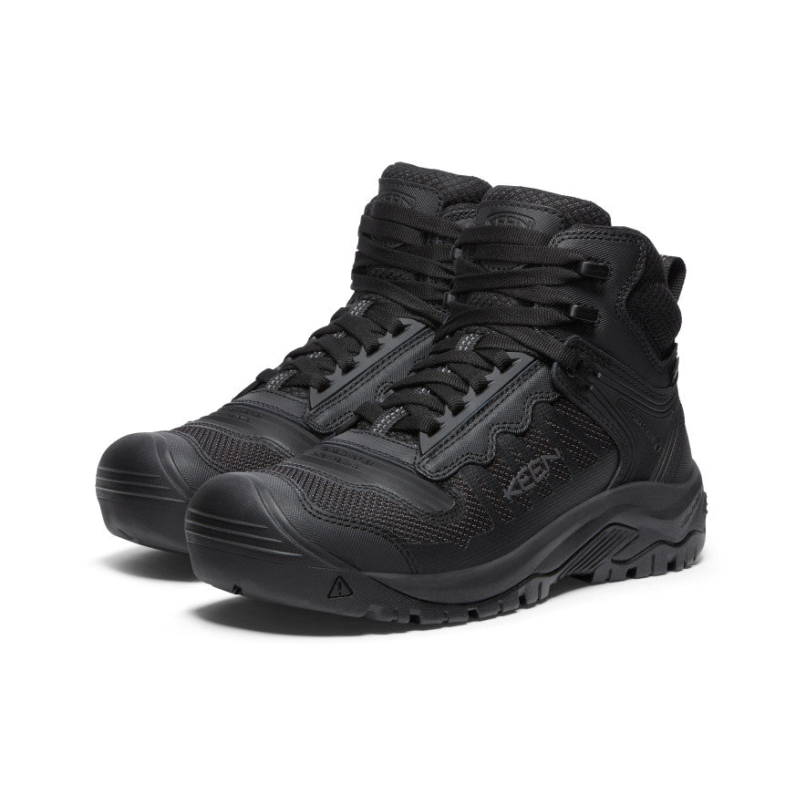 Men's Reno Waterproof Mid (Soft Toe) Black/Black / Keen