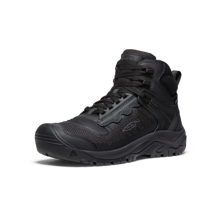Men's Reno Waterproof Mid (Soft Toe) Black/Black / Keen
