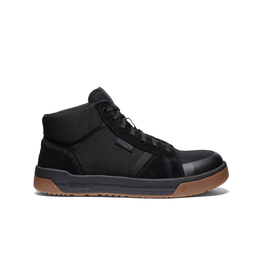 Men's Kenton Mid Work Shoe (Carbon Toe) Black/Gum / Keen