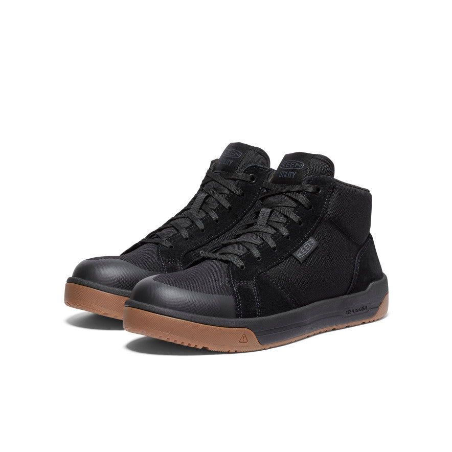 Men's Kenton Mid Work Shoe (Carbon Toe) Black/Gum / Keen