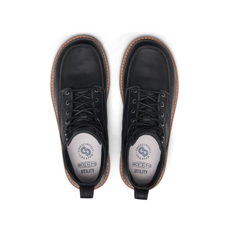 Men's San Jose 6" Boot (Aluminum Toe) Black/Caramel Cafe / Keen