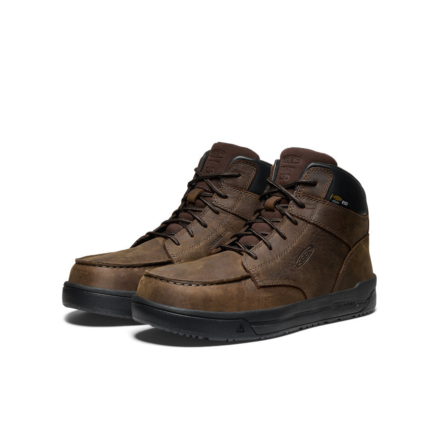 Men's Gibson ESD Boot (Carbon Toe) Cascade Brown/Black / Keen