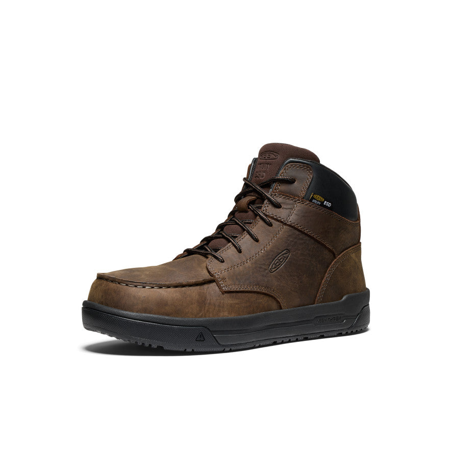 Men's Gibson ESD Boot (Carbon Toe) Cascade Brown/Black / Keen