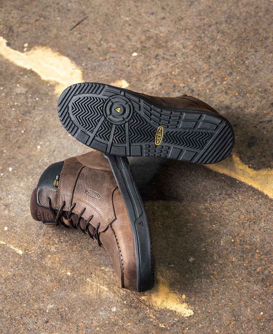 Men's Gibson ESD Boot (Carbon Toe) Cascade Brown/Black / Keen