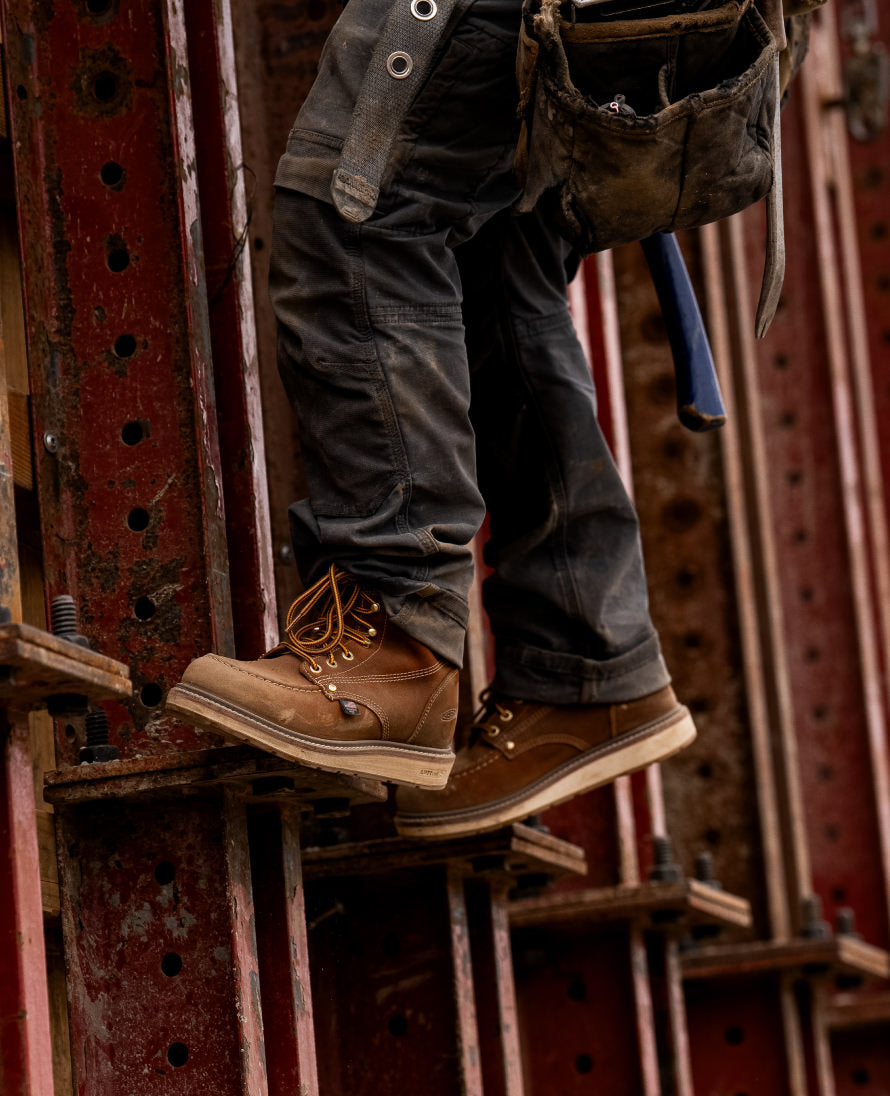 Men's Liberty 6" Boot (Soft Toe) Leather Brown/Birch / Keen