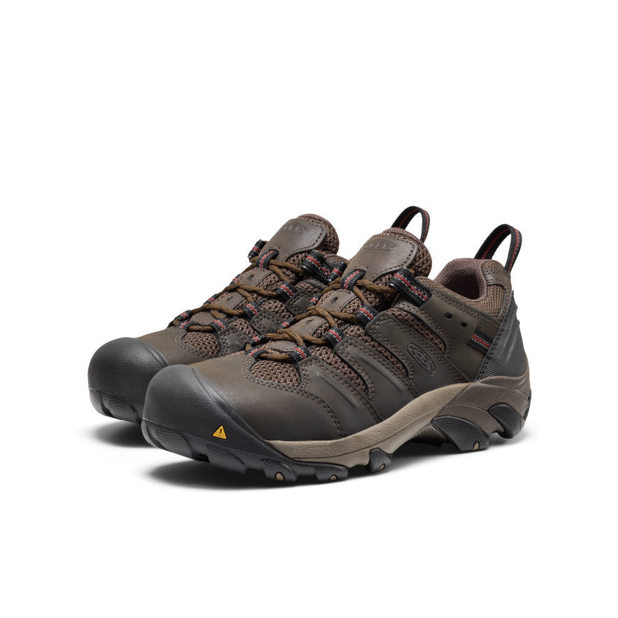 Men's Lansing Low (Steel Toe) Cascade Brown/Fired Brick / Keen