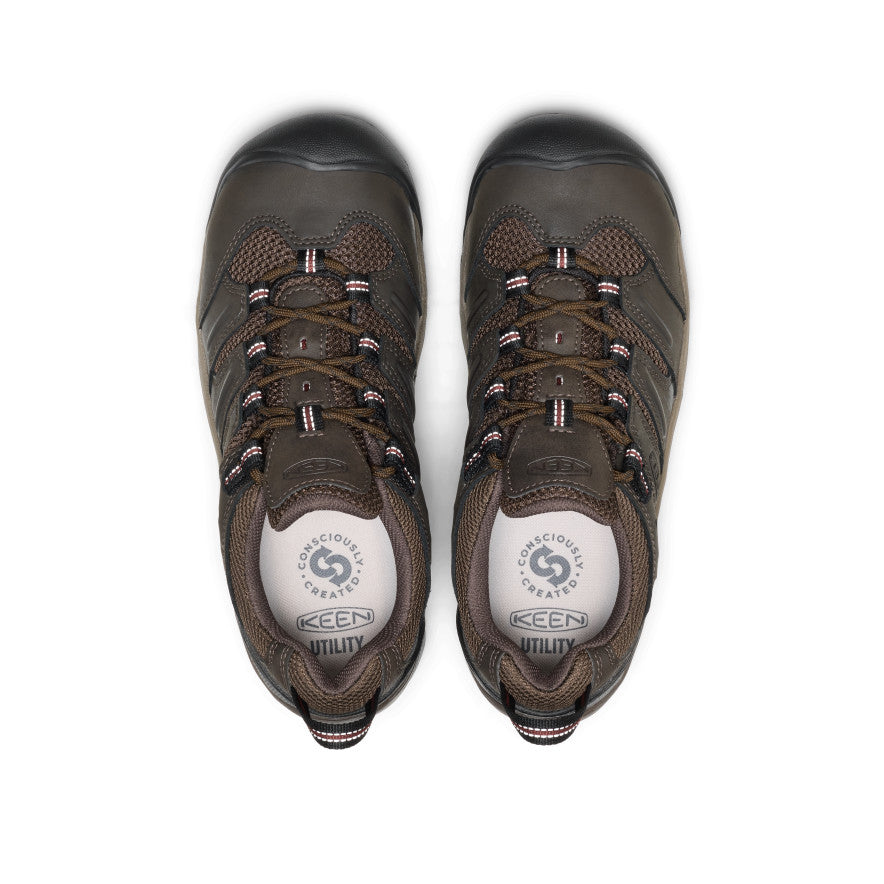 Men's Lansing Low (Steel Toe) Cascade Brown/Fired Brick / Keen