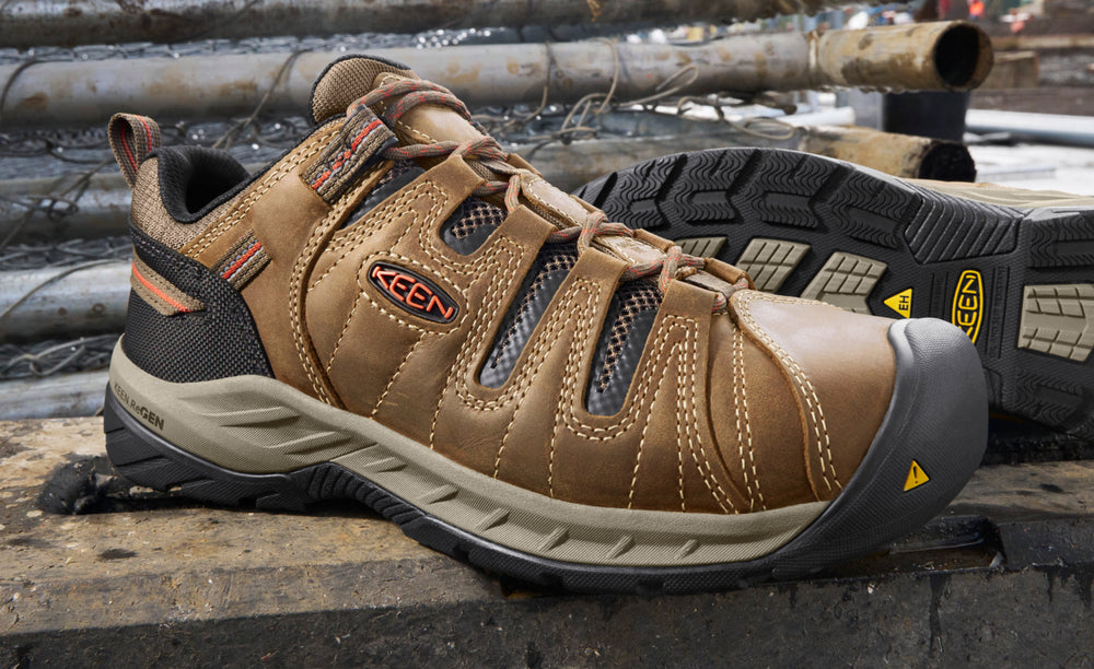 Men's Flint II (Steel Toe) Gargoyle/Paloma / Keen