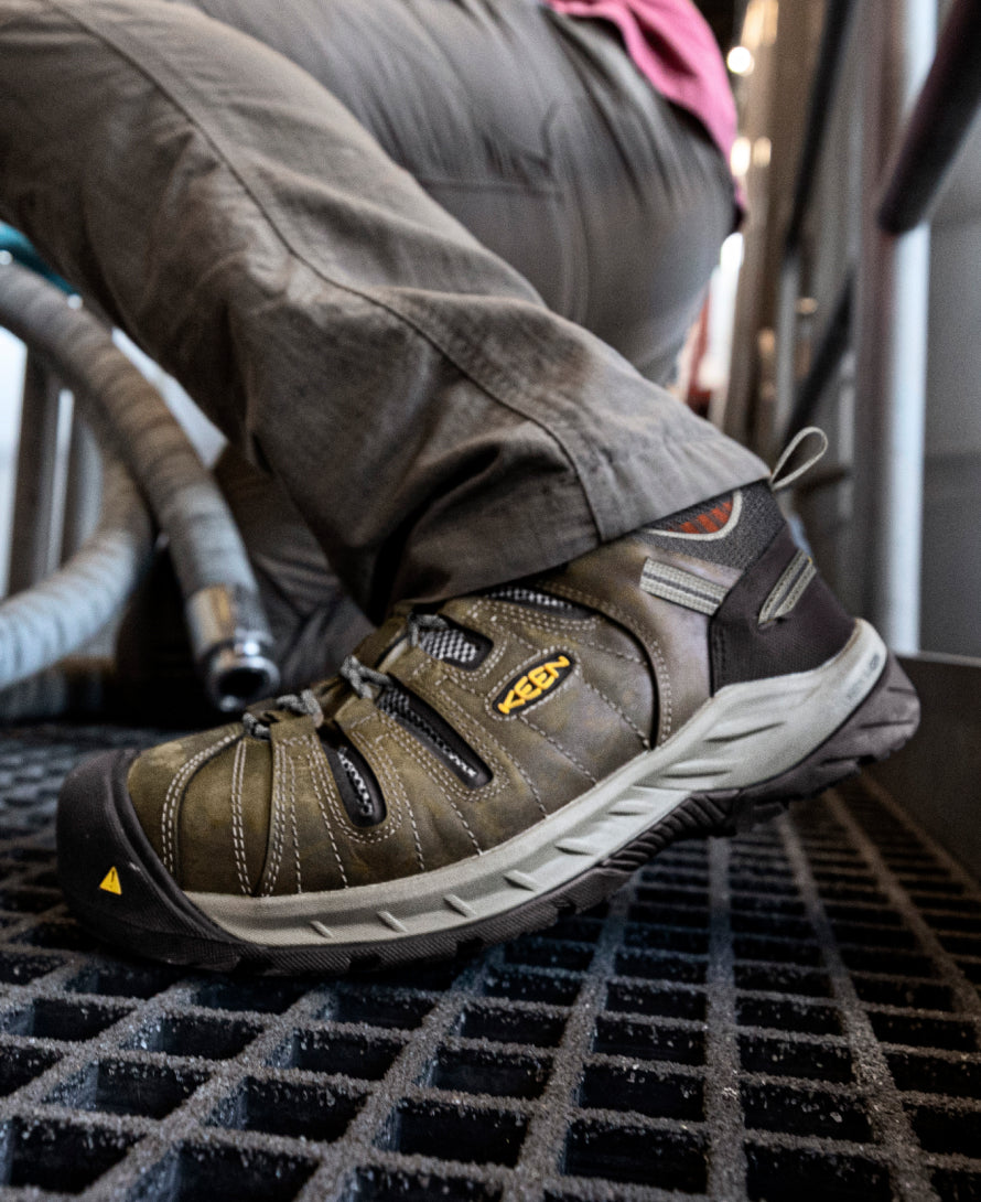 Men's Flint II (Steel Toe) Gargoyle/Paloma / Keen