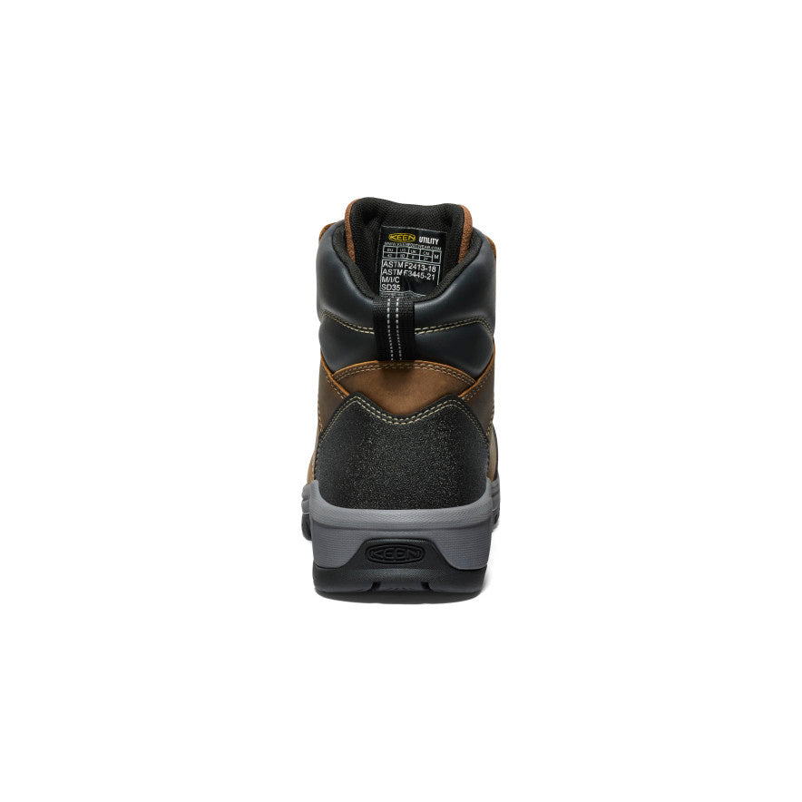 Men's Evanston 6" ESD Boot (Carbon Toe) Bison/Black / Keen