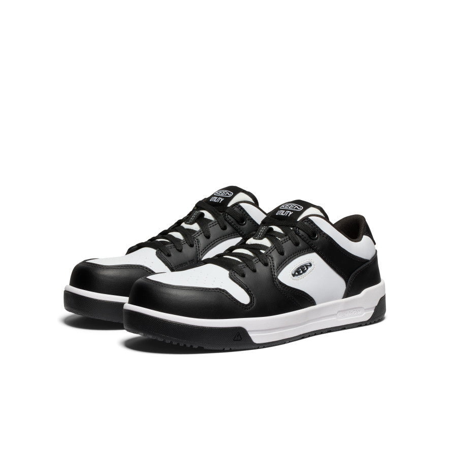 Men's Overton Work Shoe (Carbon Toe) Star White/Black / Keen