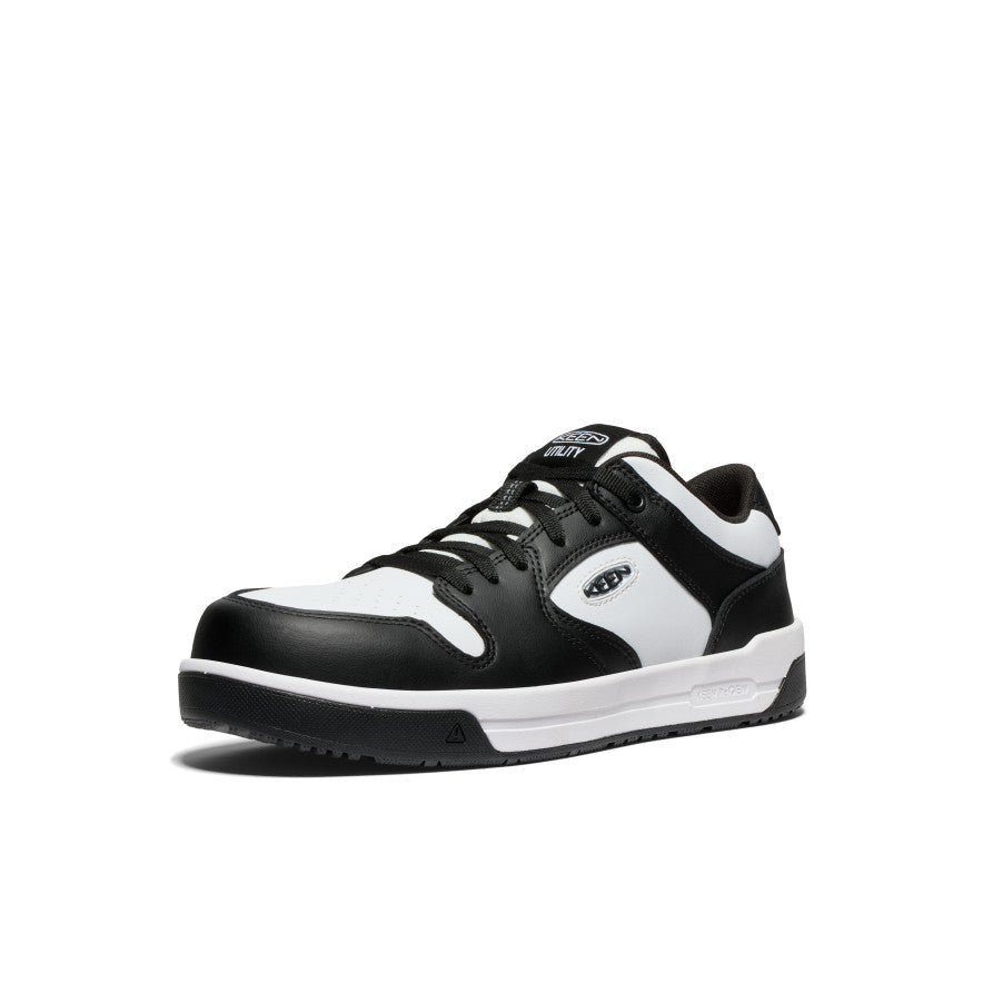Men's Overton Work Shoe (Carbon Toe) Star White/Black / Keen
