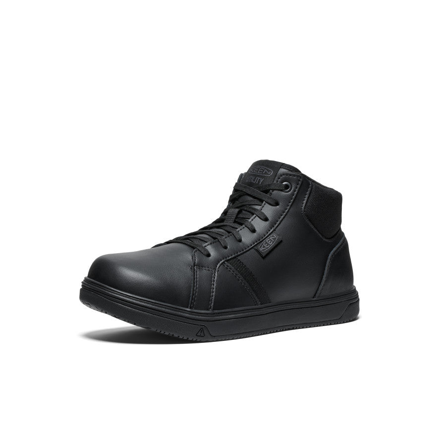 Men's PTC Kenton Mid Work Shoe (Soft Toe) Black/Black / Keen