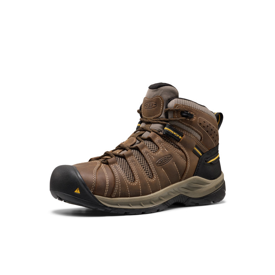Men's Flint II Boot (Steel Toe) Cascade Brown/Golden Rod / Keen