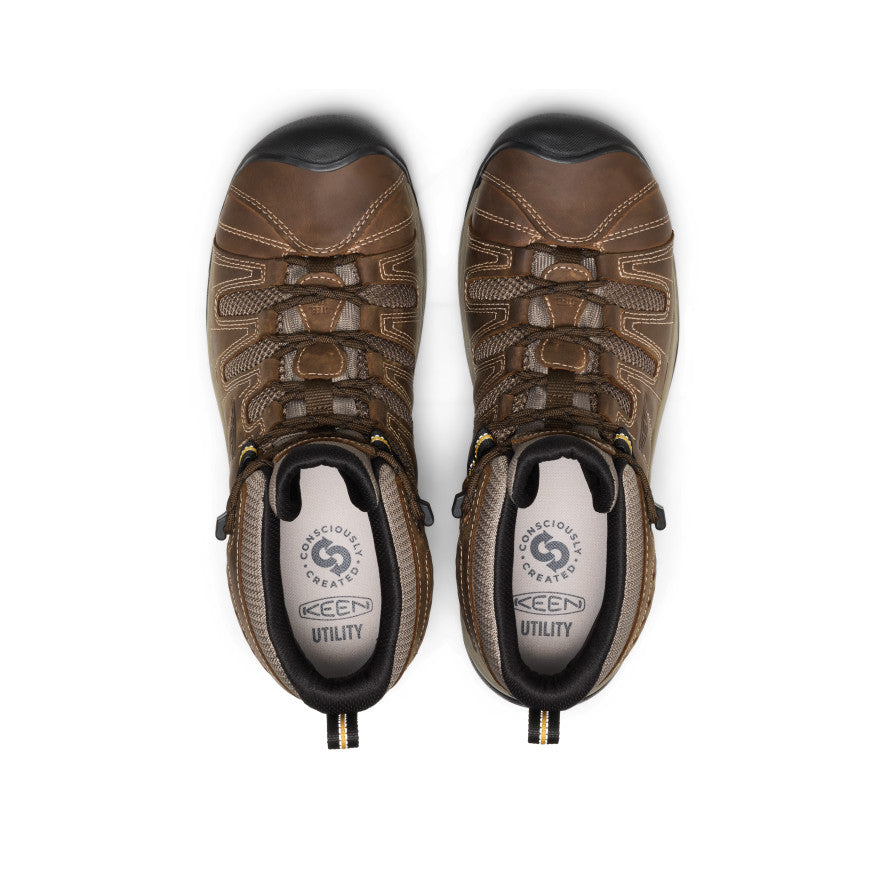 Men's Flint II Boot (Steel Toe) Cascade Brown/Golden Rod / Keen