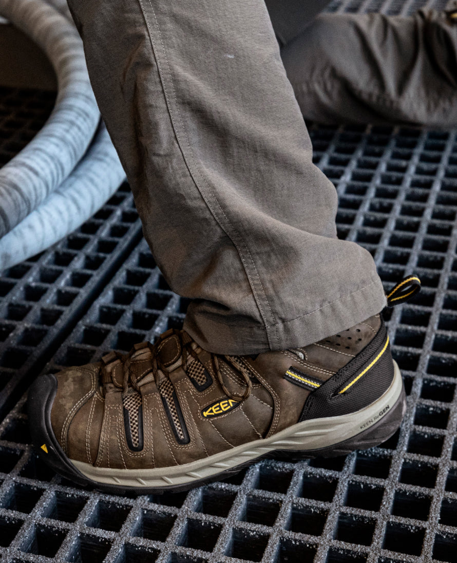 Men's Flint II Boot (Steel Toe) Cascade Brown/Golden Rod / Keen