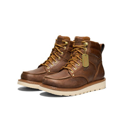 Men's Cincinnati 6" Boot (Soft Toe) x Noon Goons  Leather Brown/Off White / Keen