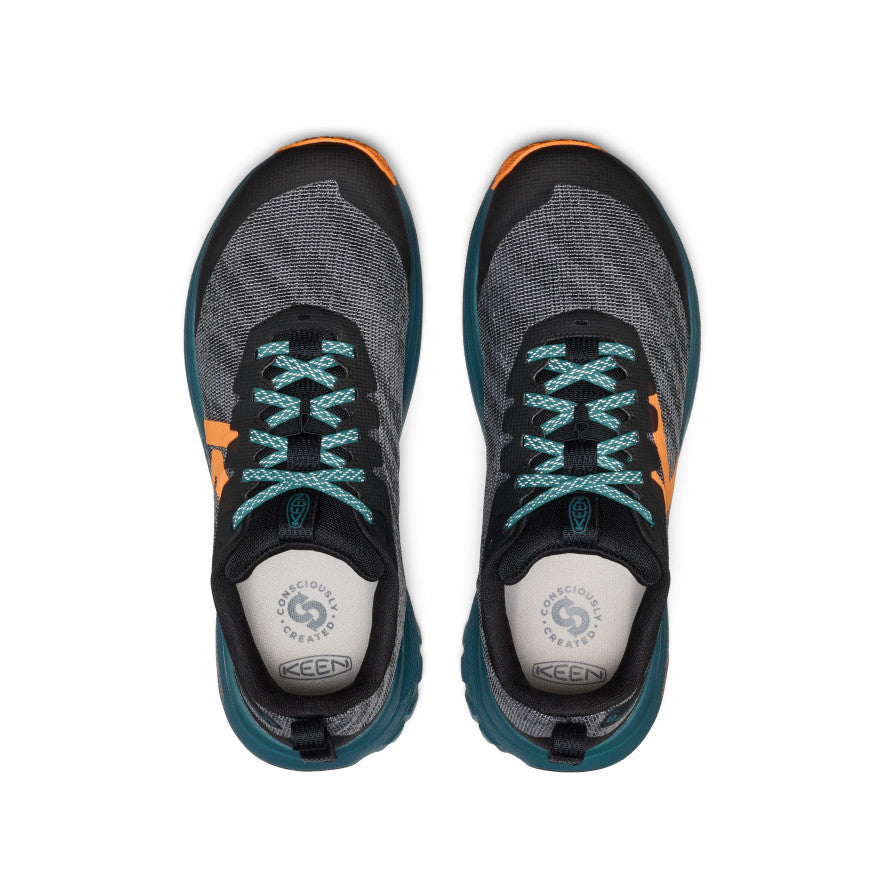 Men's Roam Trail Running Shoe Black/Orange Peel / Keen