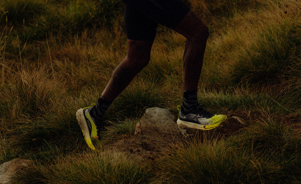 Men's Seek Trail Running Shoe Black/Evening Primrose / Keen