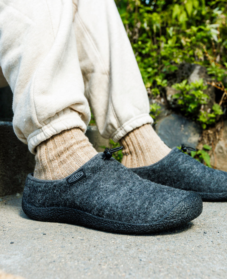 Men's Howser III Slide Charcoal Grey Felt/Black / Keen