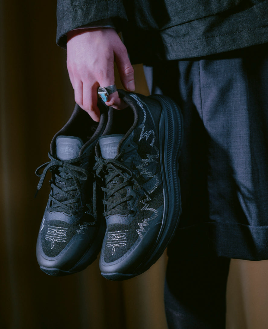 Men's WK500 Walking Shoe x Engineered Garments Black/Black / Keen
