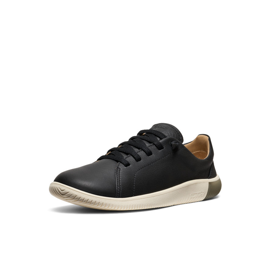 Men's KNX Leather Sneaker Black/Star White / Keen