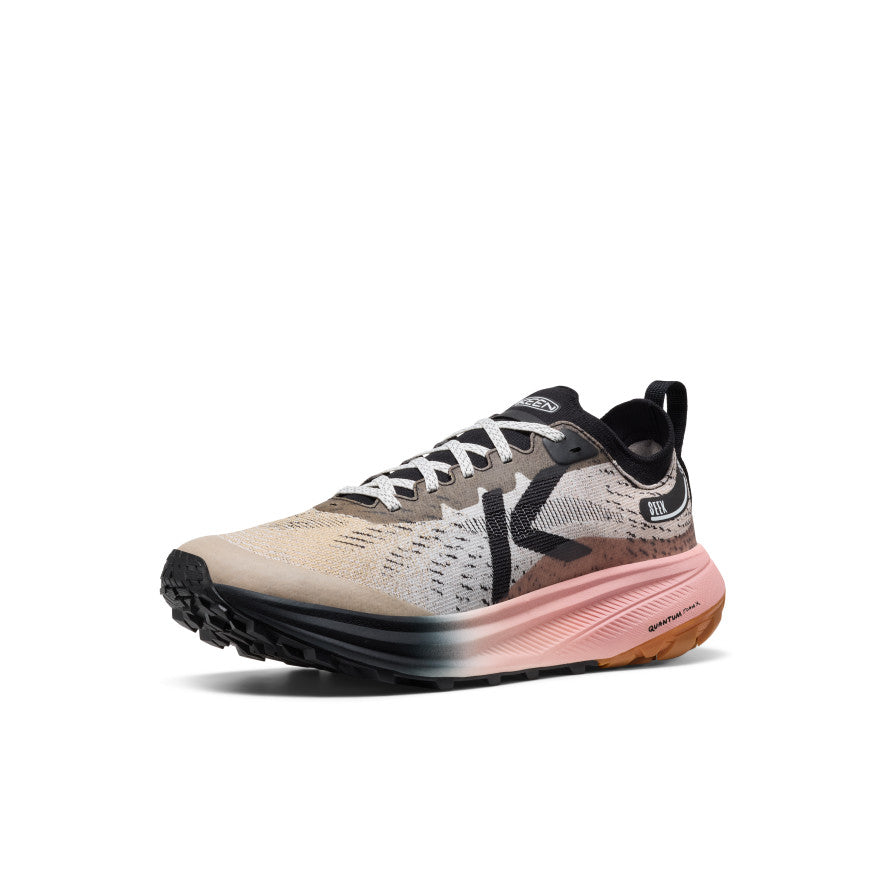 Men's Seek Trail Running Shoe Black/Sunset Sand / Keen