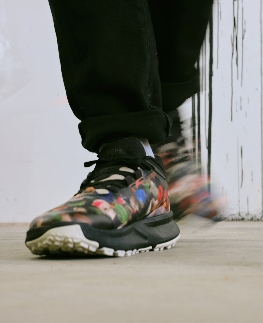 Men's 450 Dirt Hiking Shoe x Ultra Heavy & Palm Graphics Multi/Black / Keen