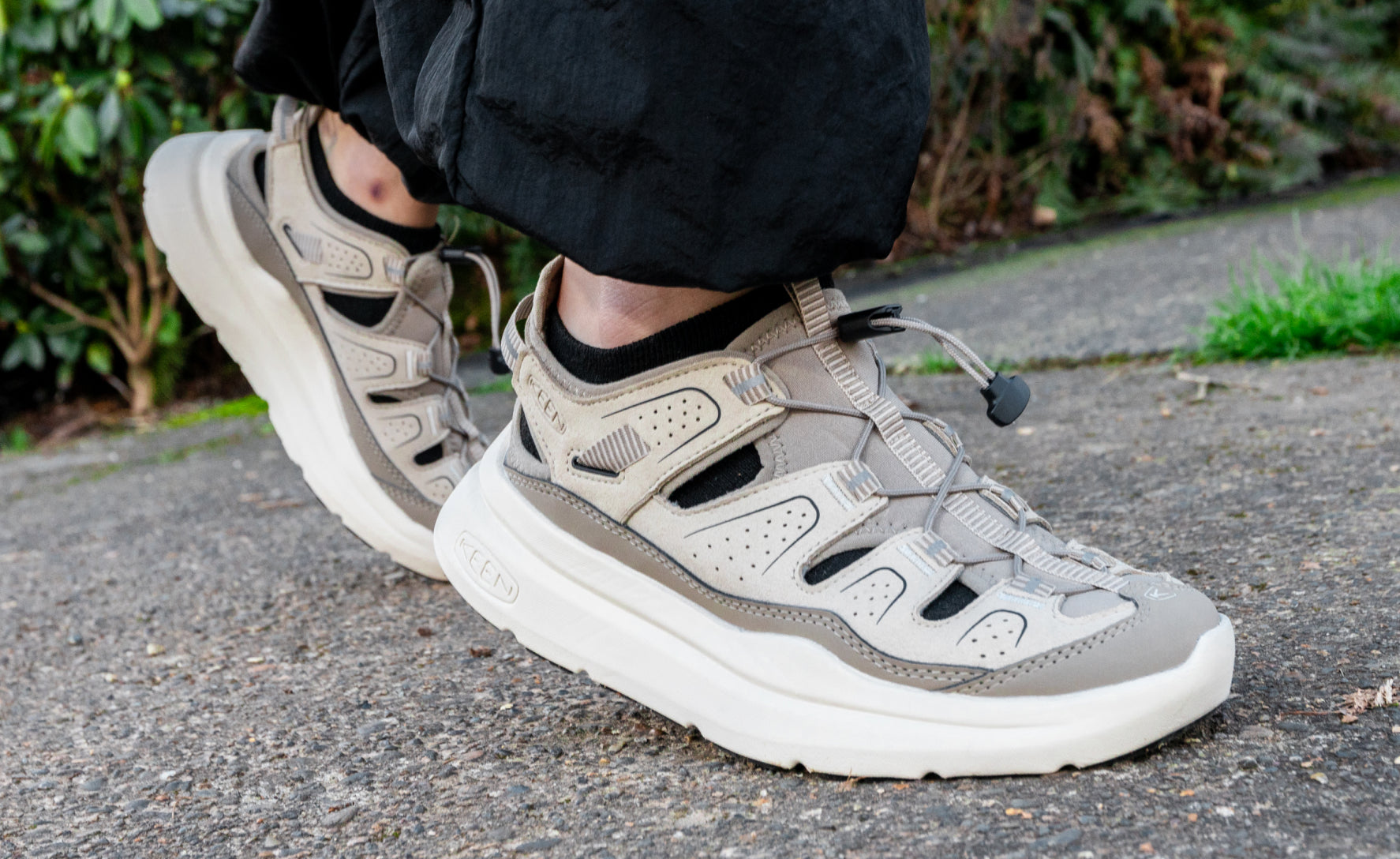 Men's WK450 Walking Sandal Plaza Taupe/Black / Keen