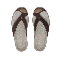 Men's Waimea Leather Flip-Flop Java/Plaza Taupe / Keen