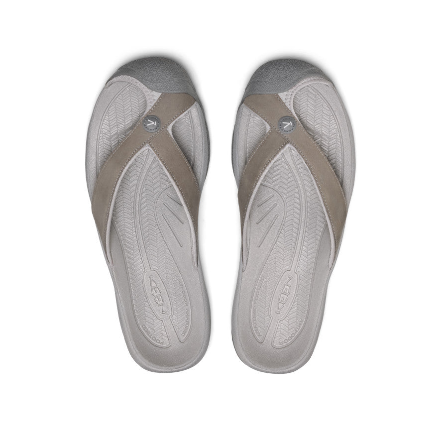 Men's Waimea Leather Flip-Flop Monochrome/Steel Grey / Keen