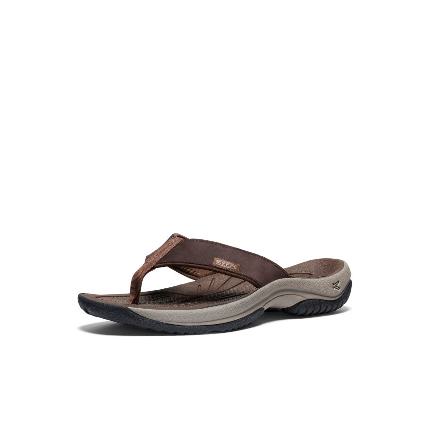 Men's Kona Leather Flip-Flop Java/Dark Earth / Keen