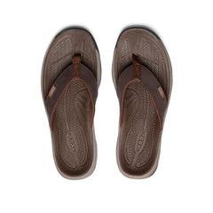 Men's Kona Leather Flip-Flop Java/Dark Earth / Keen