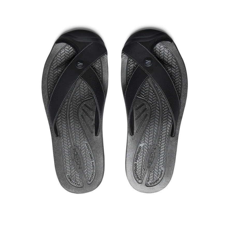 Men's Barbados Flip-Flop Black/Steel Grey / Keen