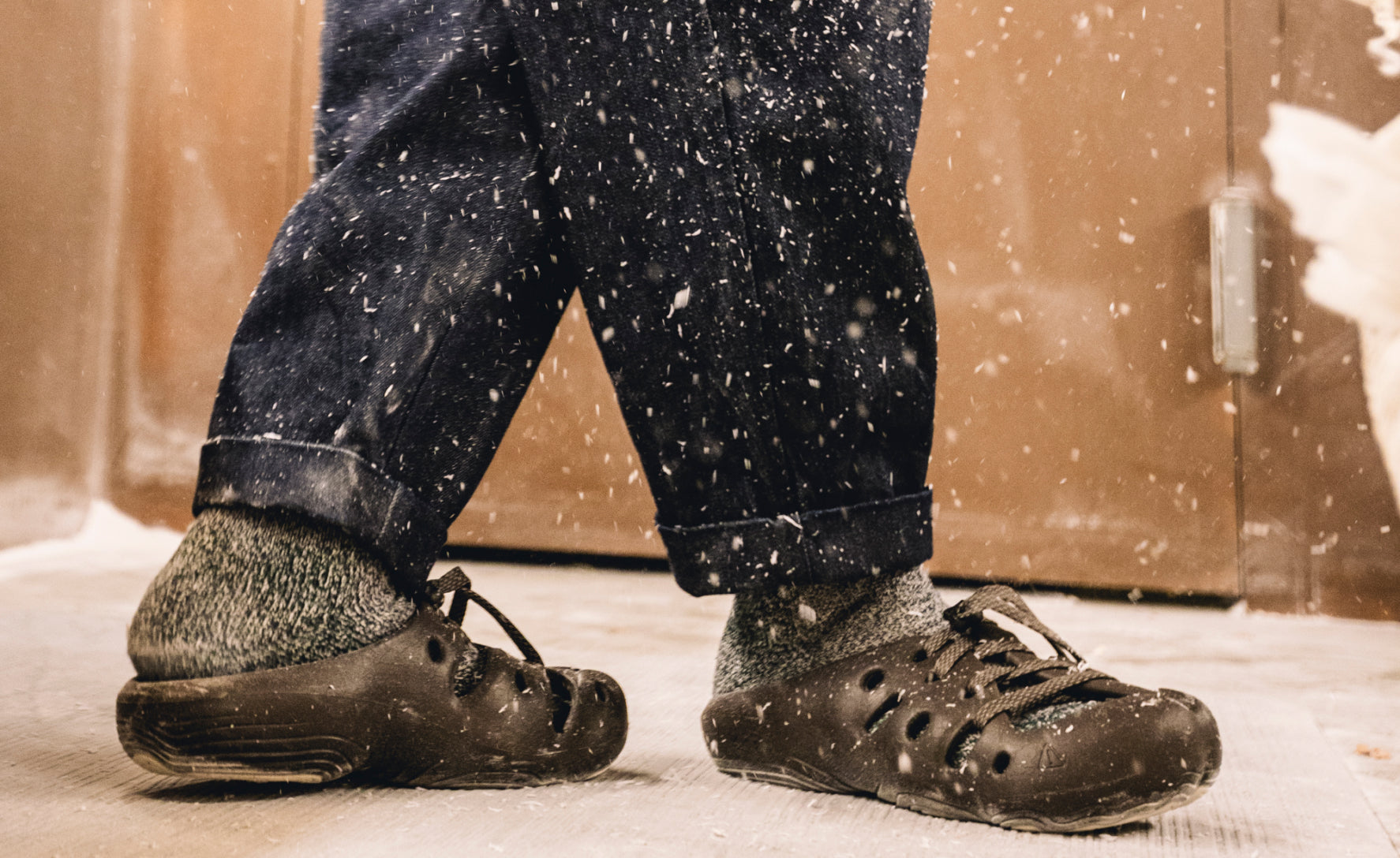 All Gender Yogeez Clog x Pilgrim Surf + Supply Chocolate Brown/Whisper White / Keen