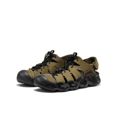 Men's Hyperport Fisherman Leather Sandal Dark Olive/Black / Keen