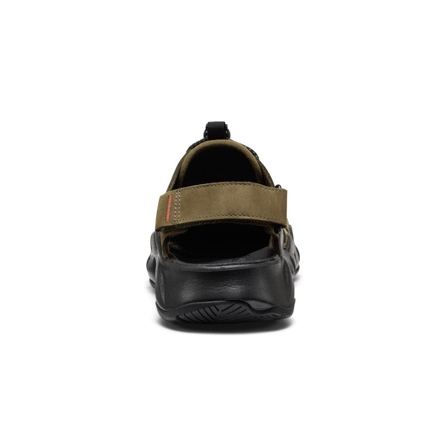 Men's Hyperport Fisherman Leather Sandal Dark Olive/Black / Keen