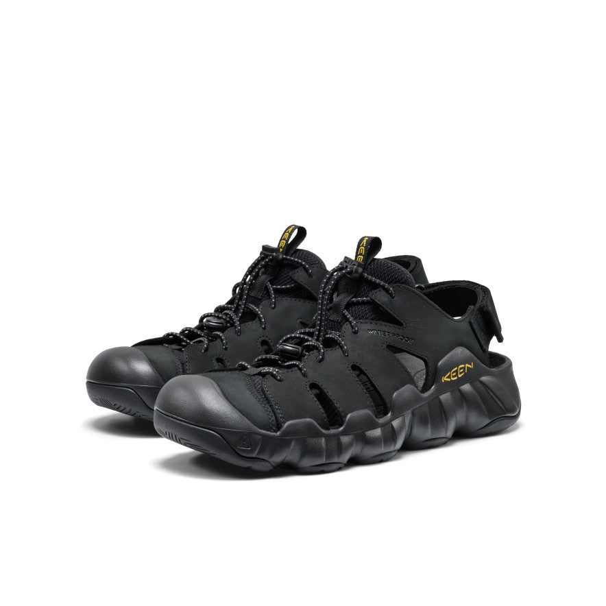Men's Hyperport Fisherman Leather Sandal Black/Keen Yellow / Keen