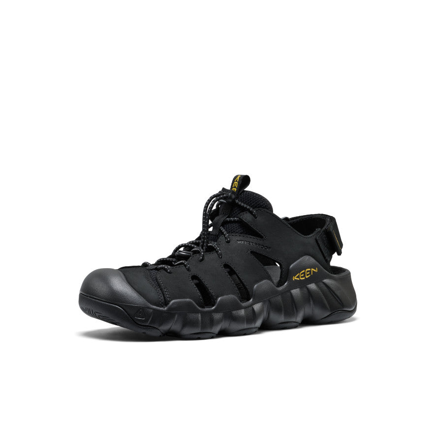 Men's Hyperport Fisherman Leather Sandal Black/Keen Yellow / Keen